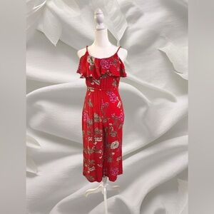 Small red floral jumper